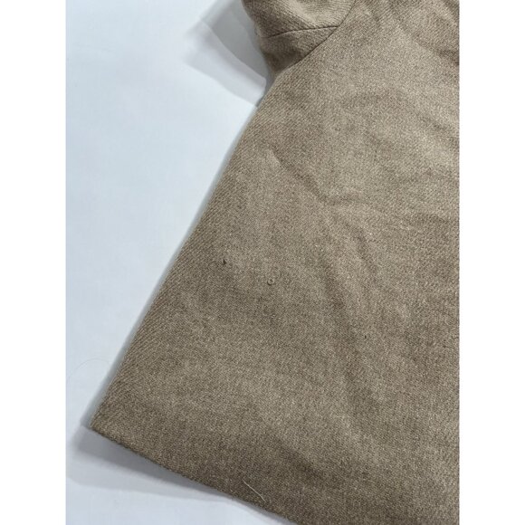 Zara Wool Blend Hooded Coat in Tan - Picture 5 of 7